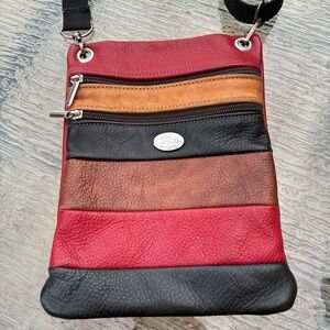 Gio Leather Patchwork Crossbody Bag Purse